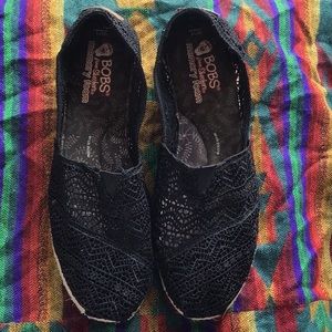 Sketchers BOBS Black Lace Espadrilles 11W